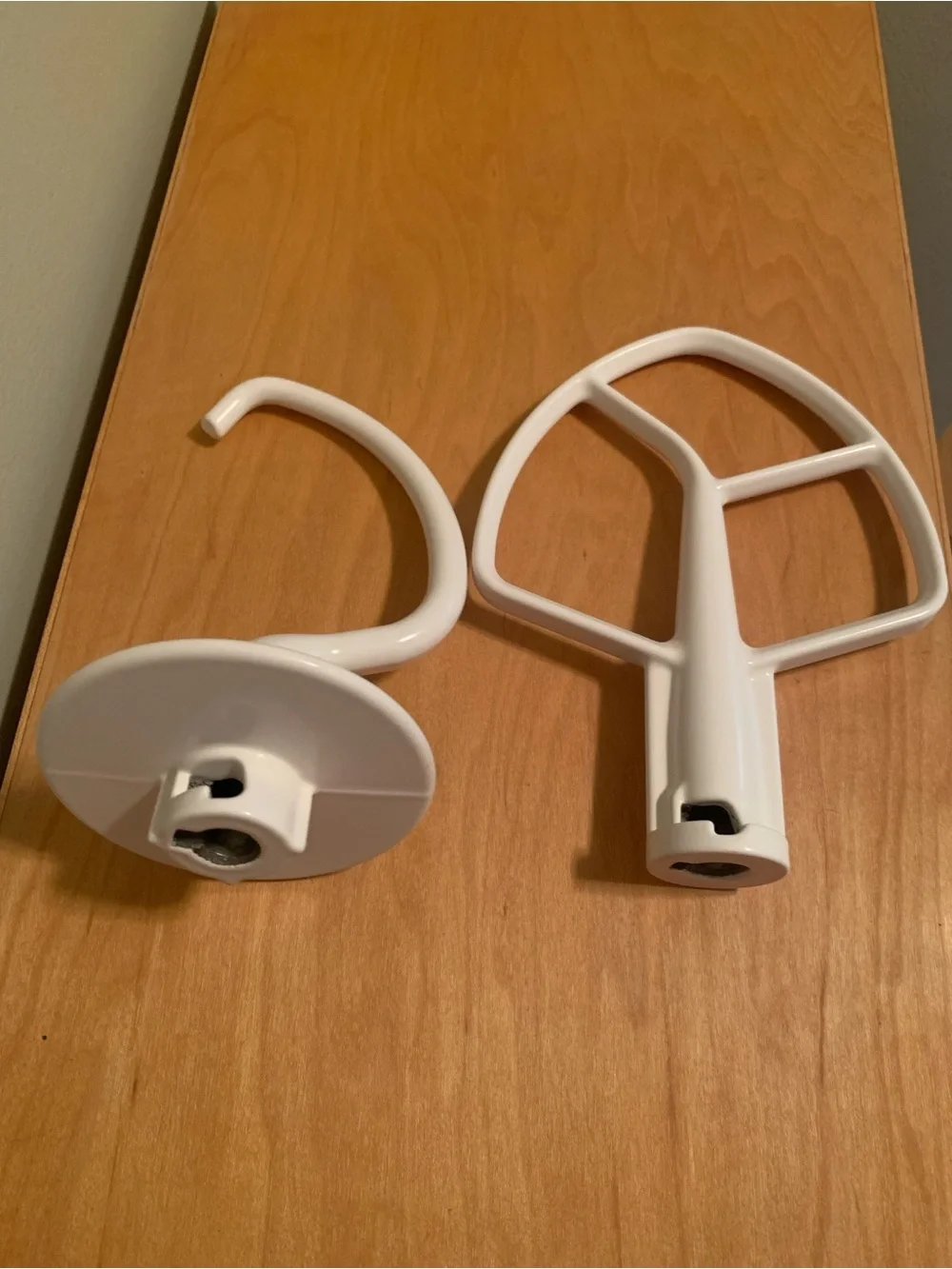 KitchenAid Tilt Head Stand Mixer Hook & Paddle Attachment Pair - Exc.Condition